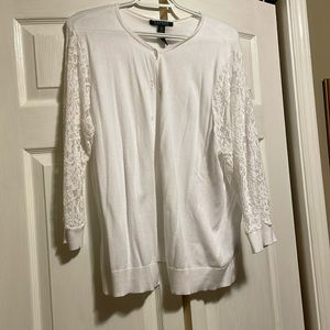 Nice lace sleeve sweater